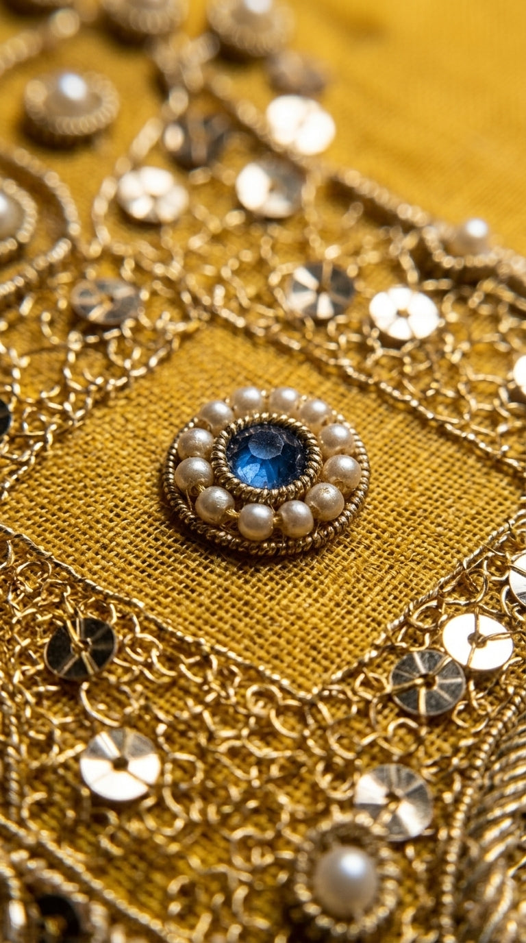 Formal Pure Silk embroidered Saree