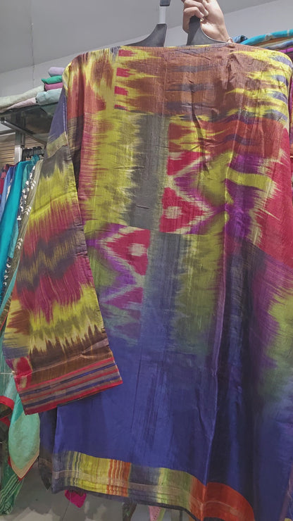 Luxurious Silk Digital Printed Semistitched Short Tunic Kurti – Contemporary Fashion Fusion