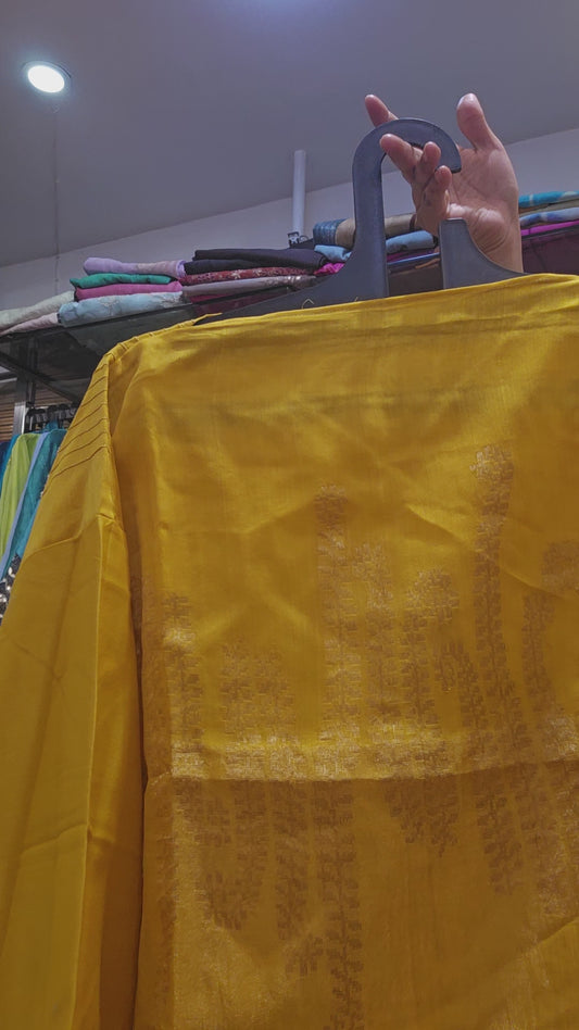 Semistitched Chanderi Ɓlouse