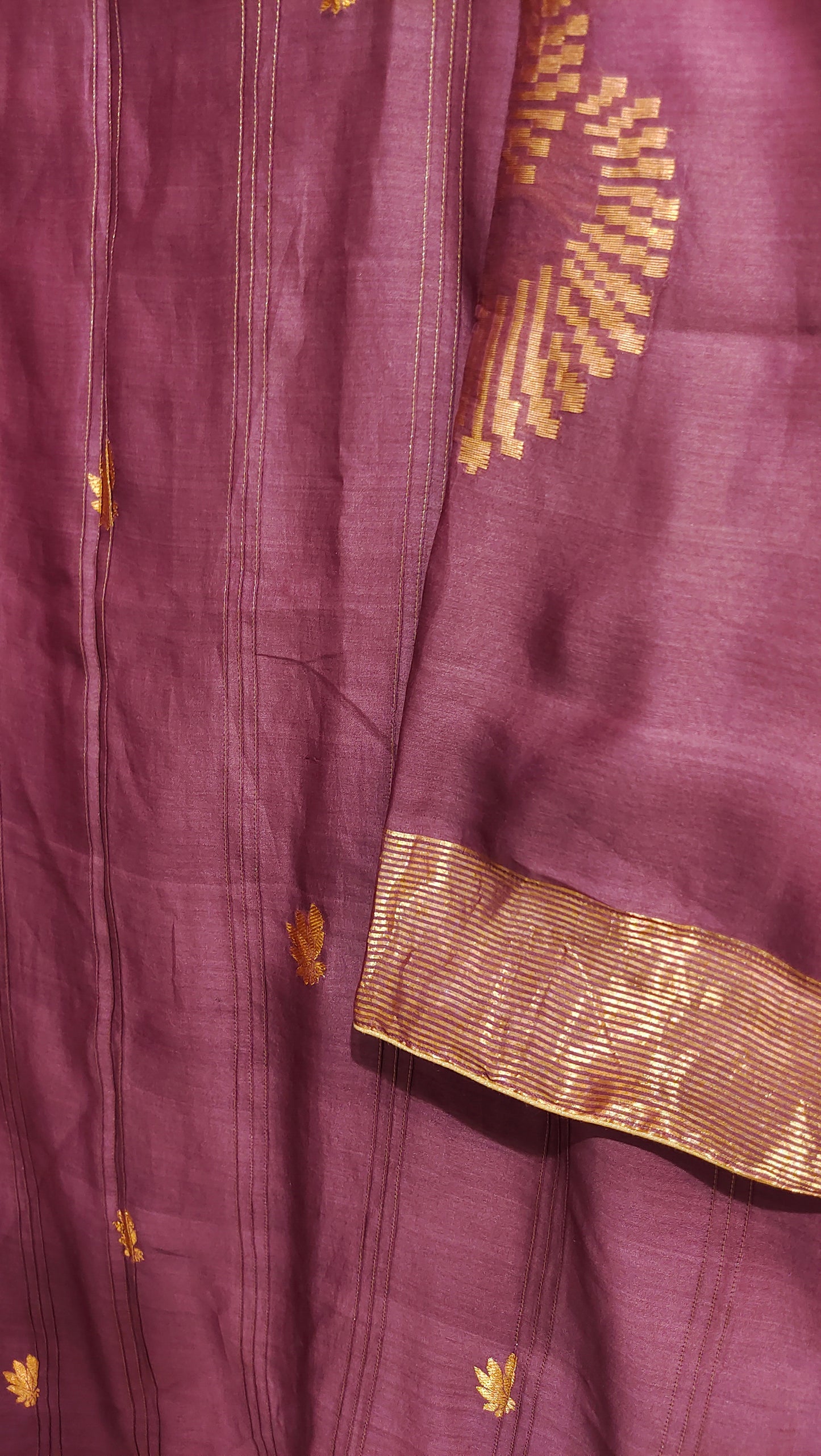 Semi Stitched Chanderi Formal kurta
