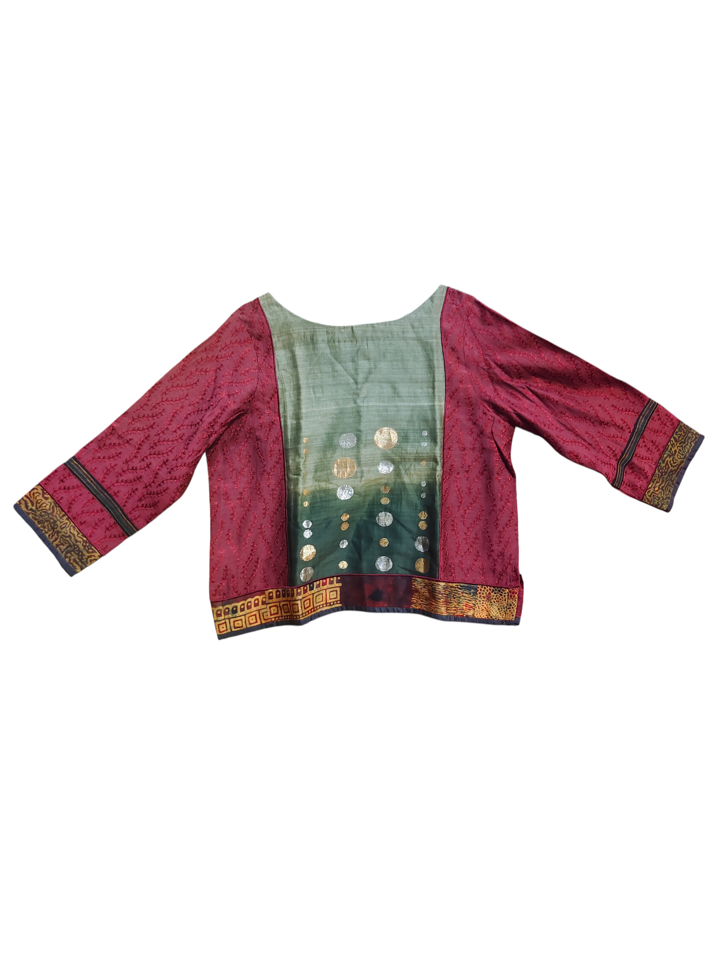 Formal Chanderi Silk Ajrakh Saree