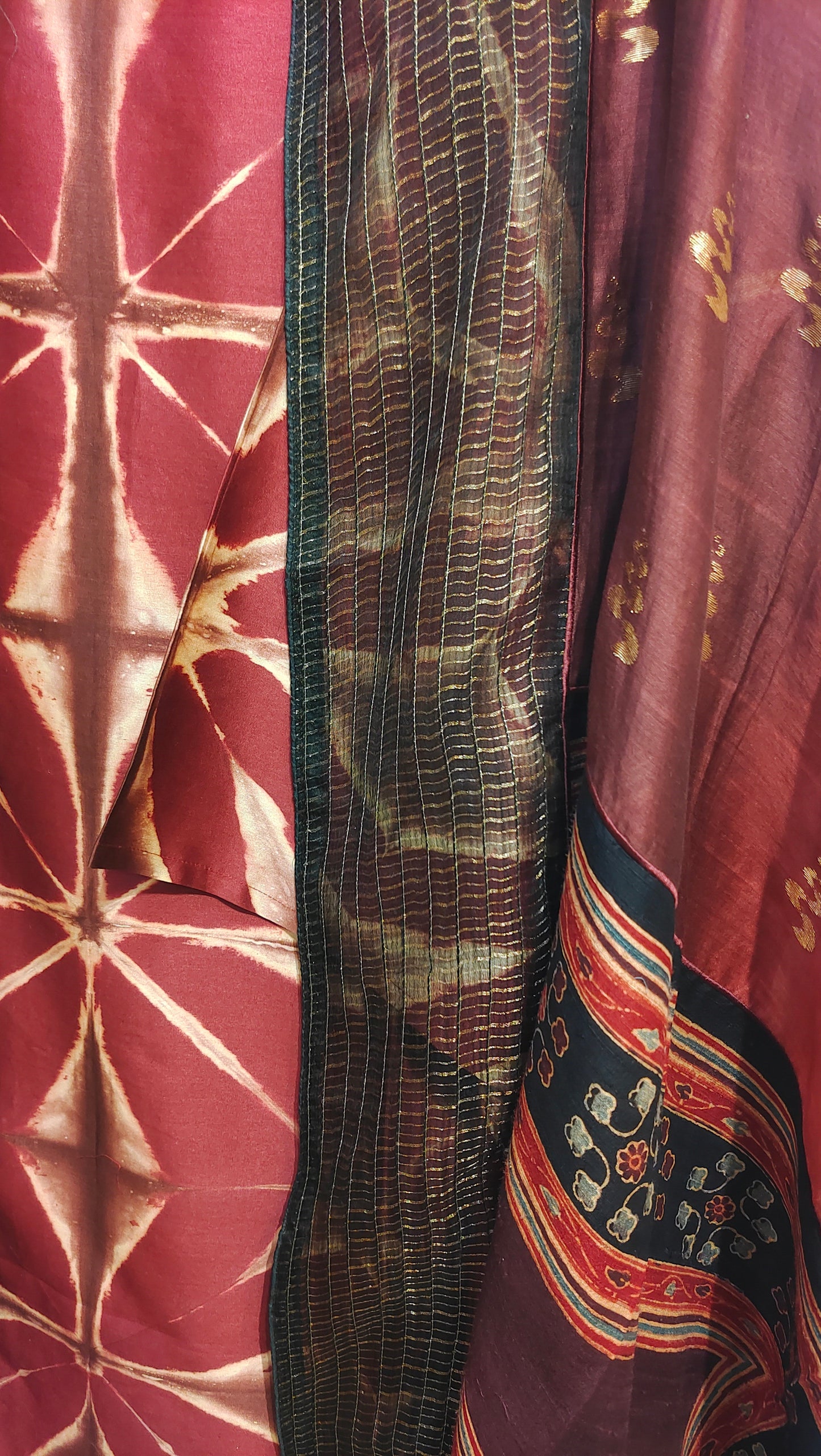 Semi Stitched Chanderi Formal Suitset