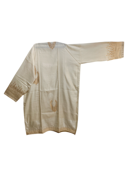 Semi Stitched Formal Chanderi Kurta