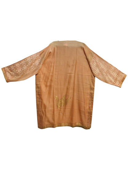 Semi Stitched Chanderi Formal Suitset