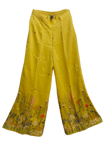 Formal chanderi Embroidered Indowestern set