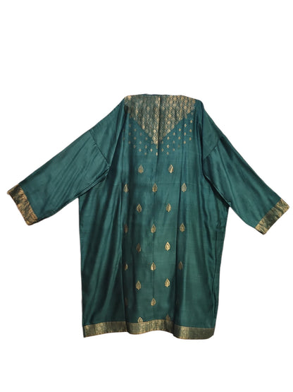 Semi Stitched Chanderi Formal Suitset
