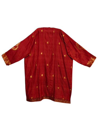 Semi Stitched Chanderi Formal kurta