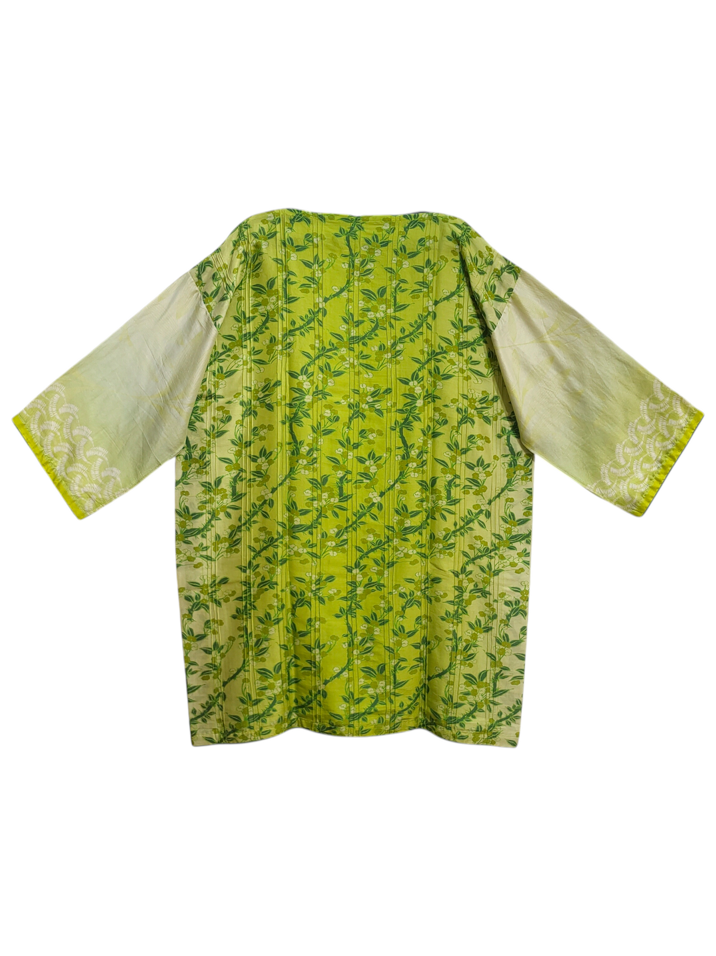 Semistitched Chanderi Digital Printed Short Tunic