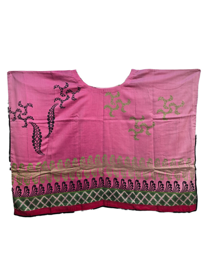 Stitched Chanderi Printed Short Kaftan