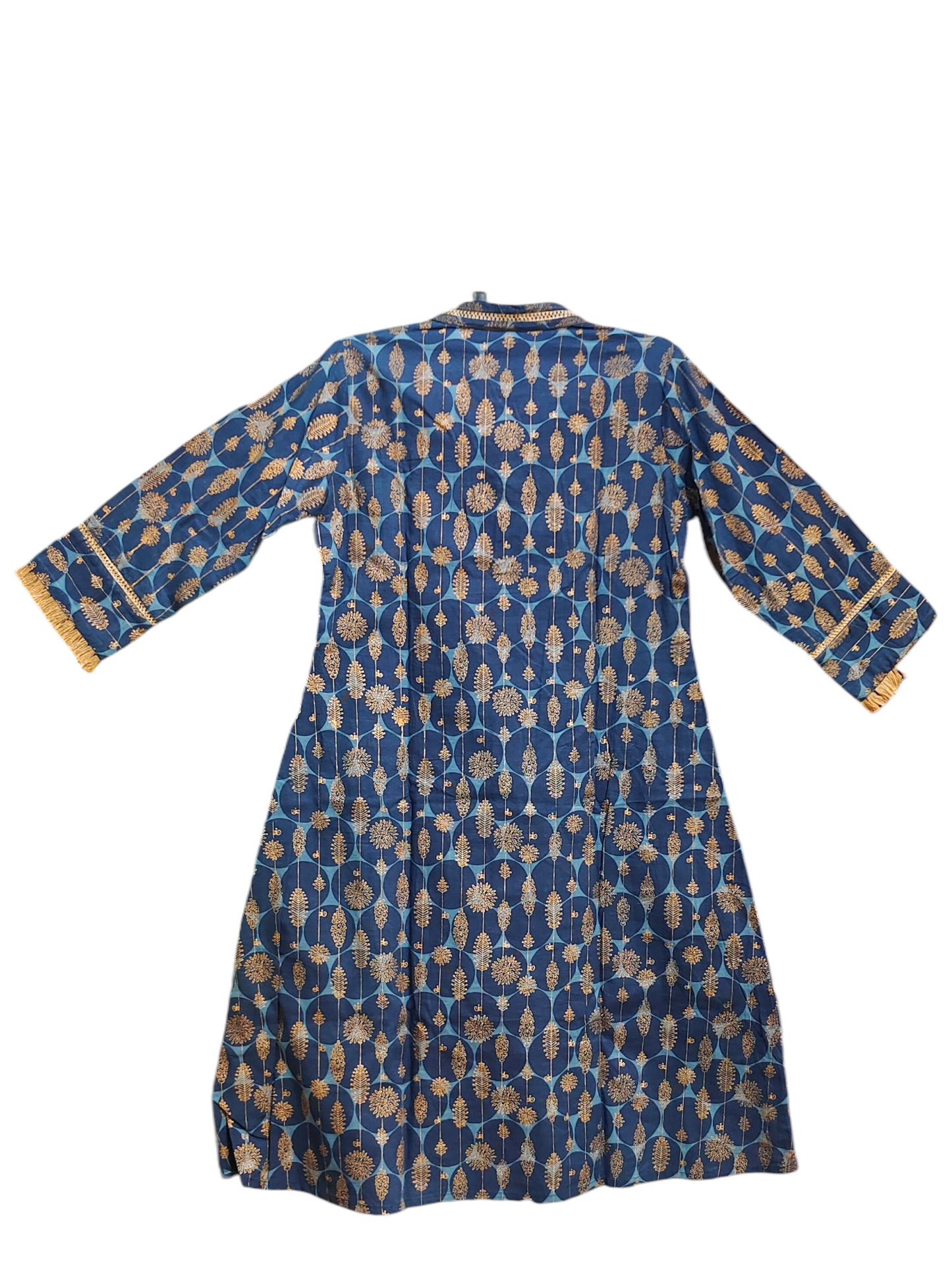 Semi Stitched Cotton Indigo blockprinted coordset