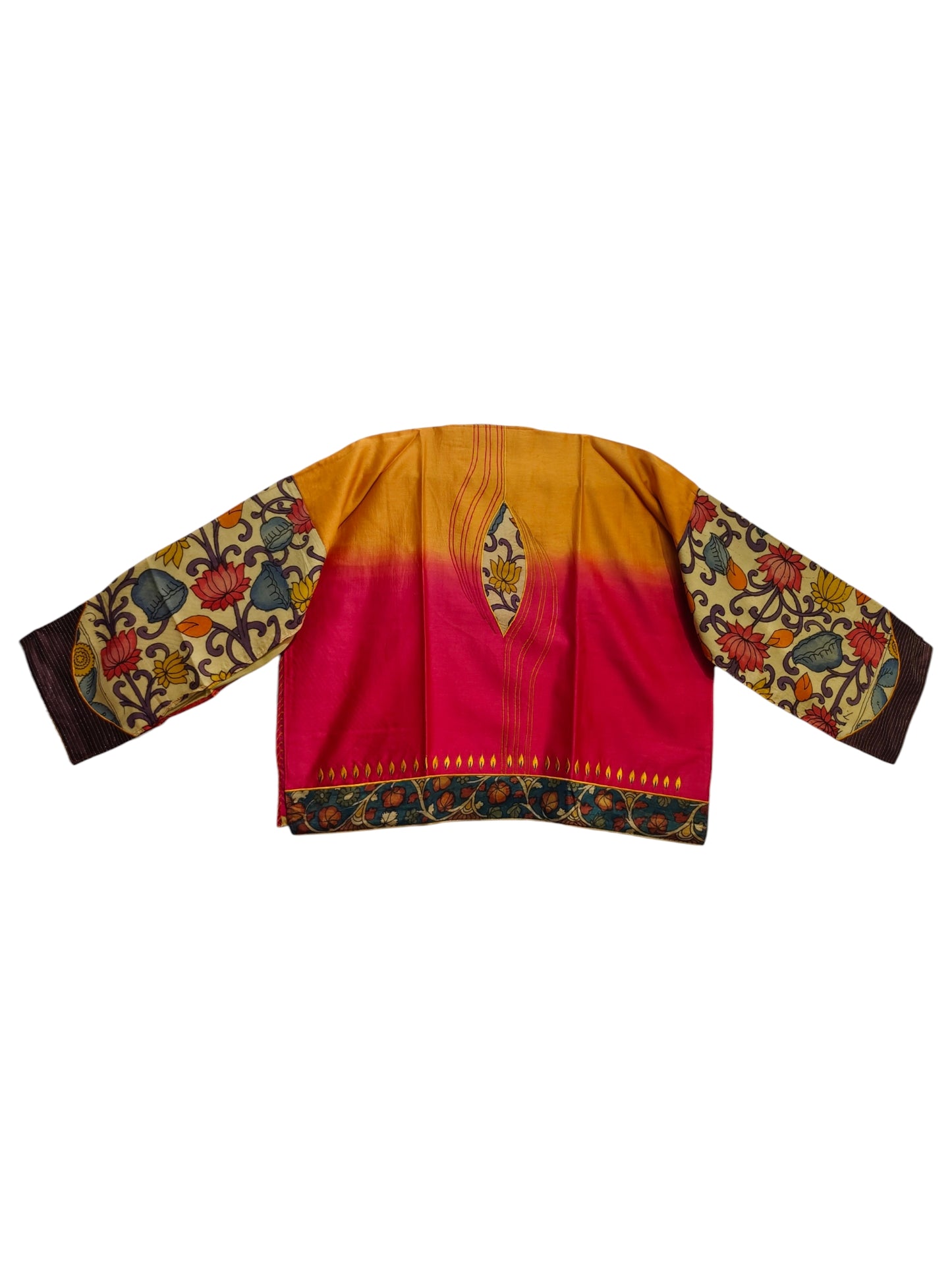 Semi Stitched Chanderi Kalamkari Blouse