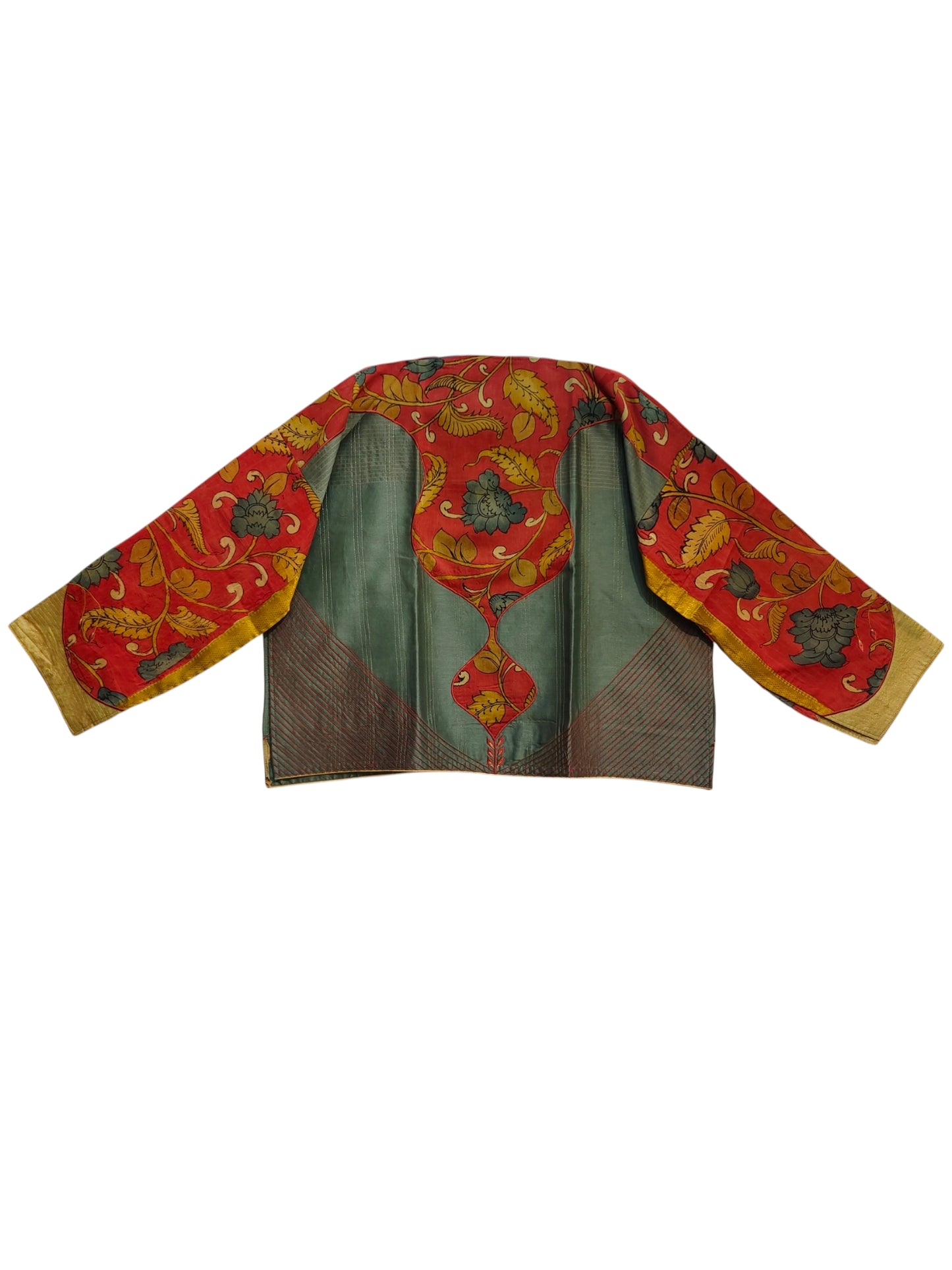 Semi Stitched Chanderi Kalamkari Blouse