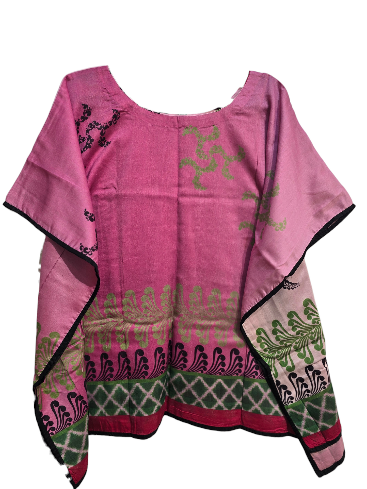 Stitched Chanderi Printed Short Kaftan