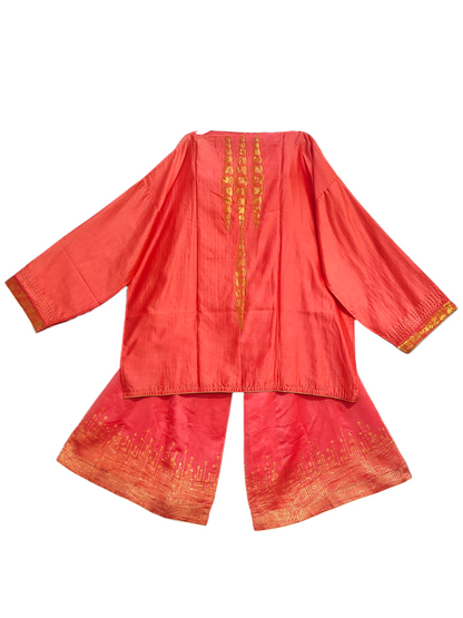 Indowestern chanderi formal coordset