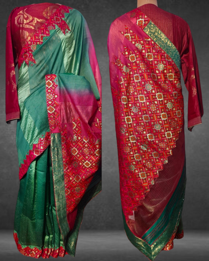 Formal Silk Chanderi With Multicolour Brocade Saree VISHAL KAPUR STUDIO