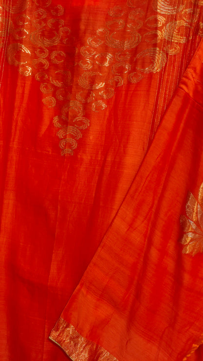 Semi Stitched Chanderi Formal Suitset