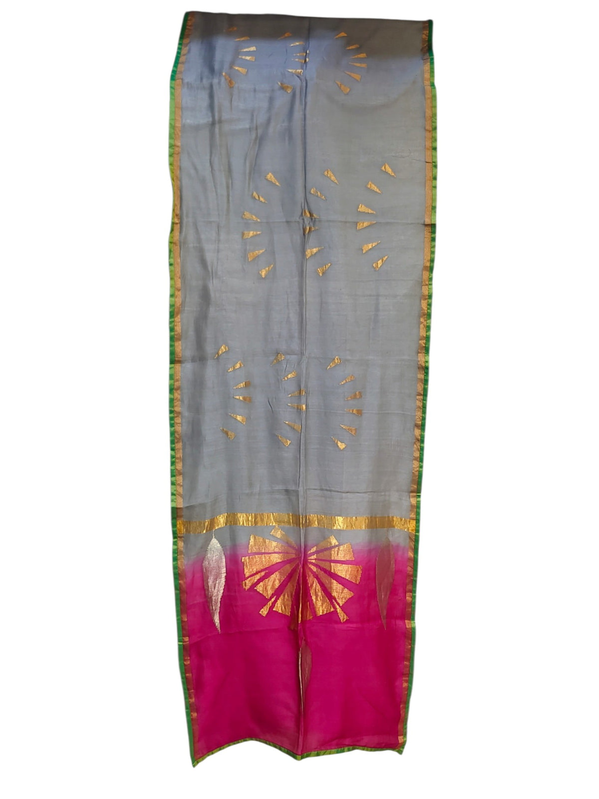 Semi Stitched Chanderi Formal Suitset