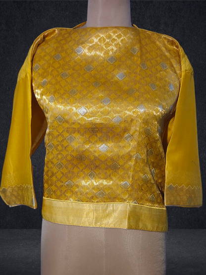 Semistitched Chanderi Ɓlouse