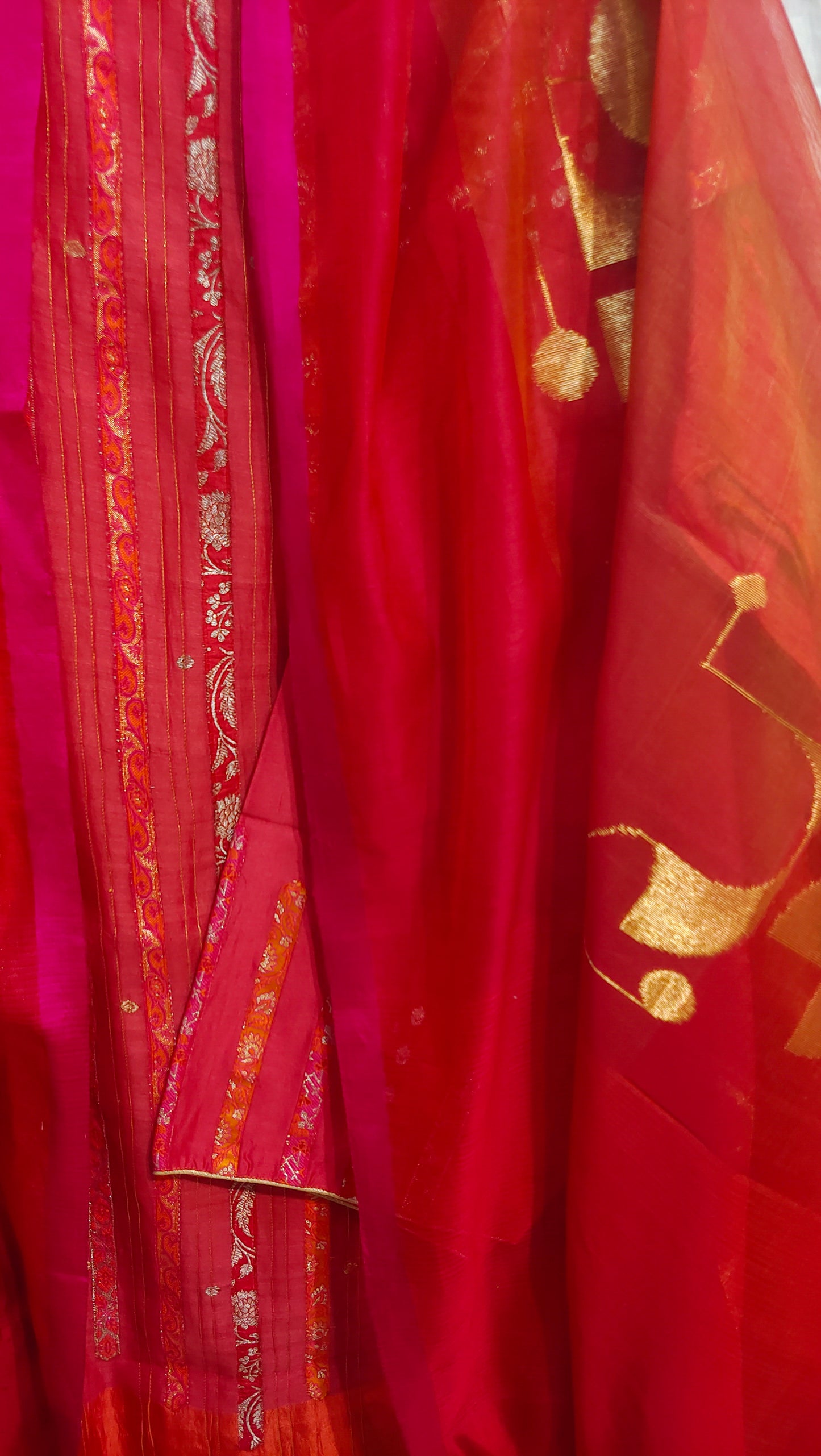 Semi Stitched Formal chanderi Suitset