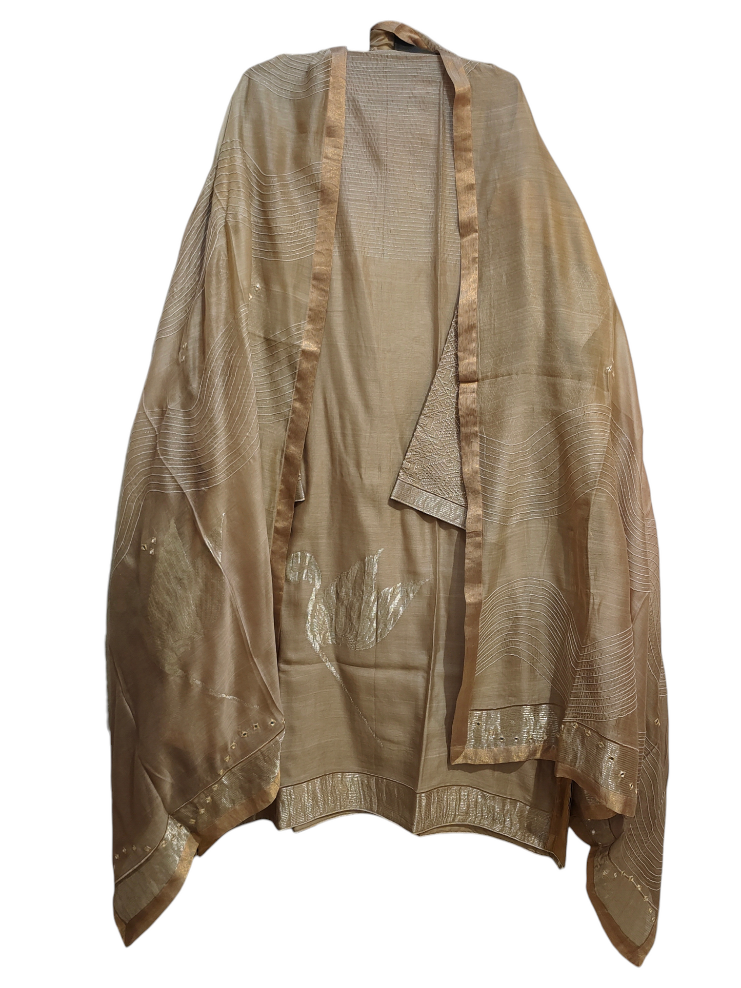 Semi Stitched Formal Chanderi Suitset