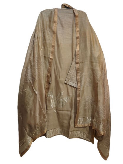 Semi Stitched Formal Chanderi Suitset