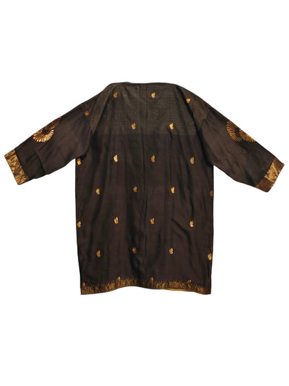 Semi Stitched Chanderi Formal kurta