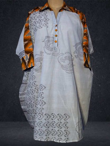 stitched Block Printed Short Tunic