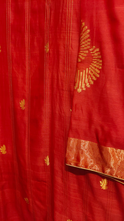 Semi Stitched Chanderi Formal kurta