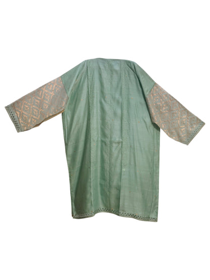 Semi Stitched Chanderi Formal kurta