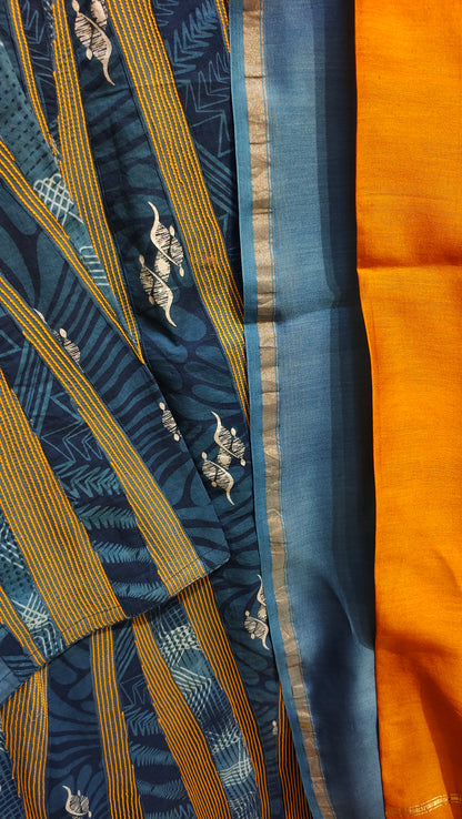 Semi Stitched Cotton Casual Suitset