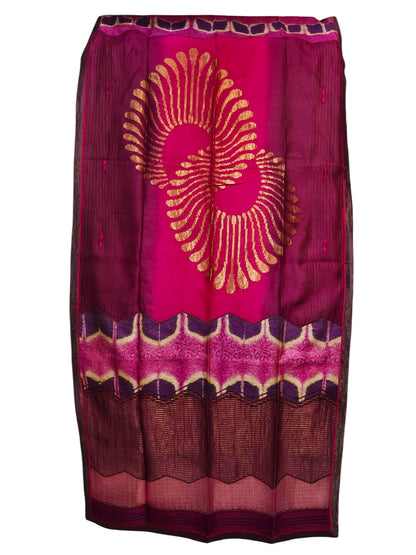 Semi Stitched Chanderi Formal Suitset