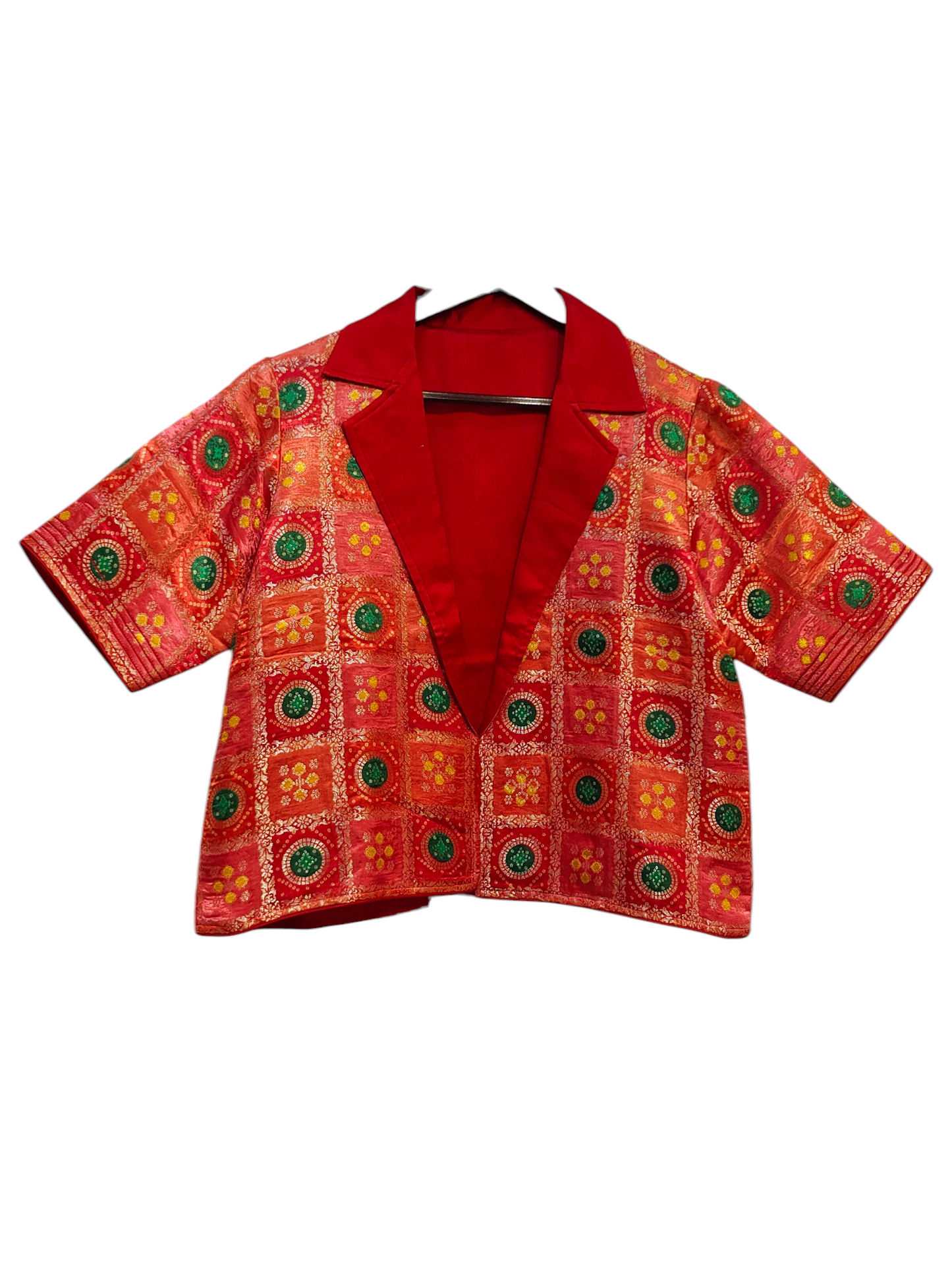 Formal chanderi Embroidered Indowestern set