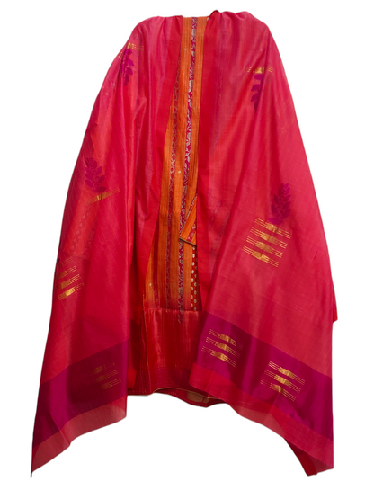 Semi Stitched Formal chanderi Suitset