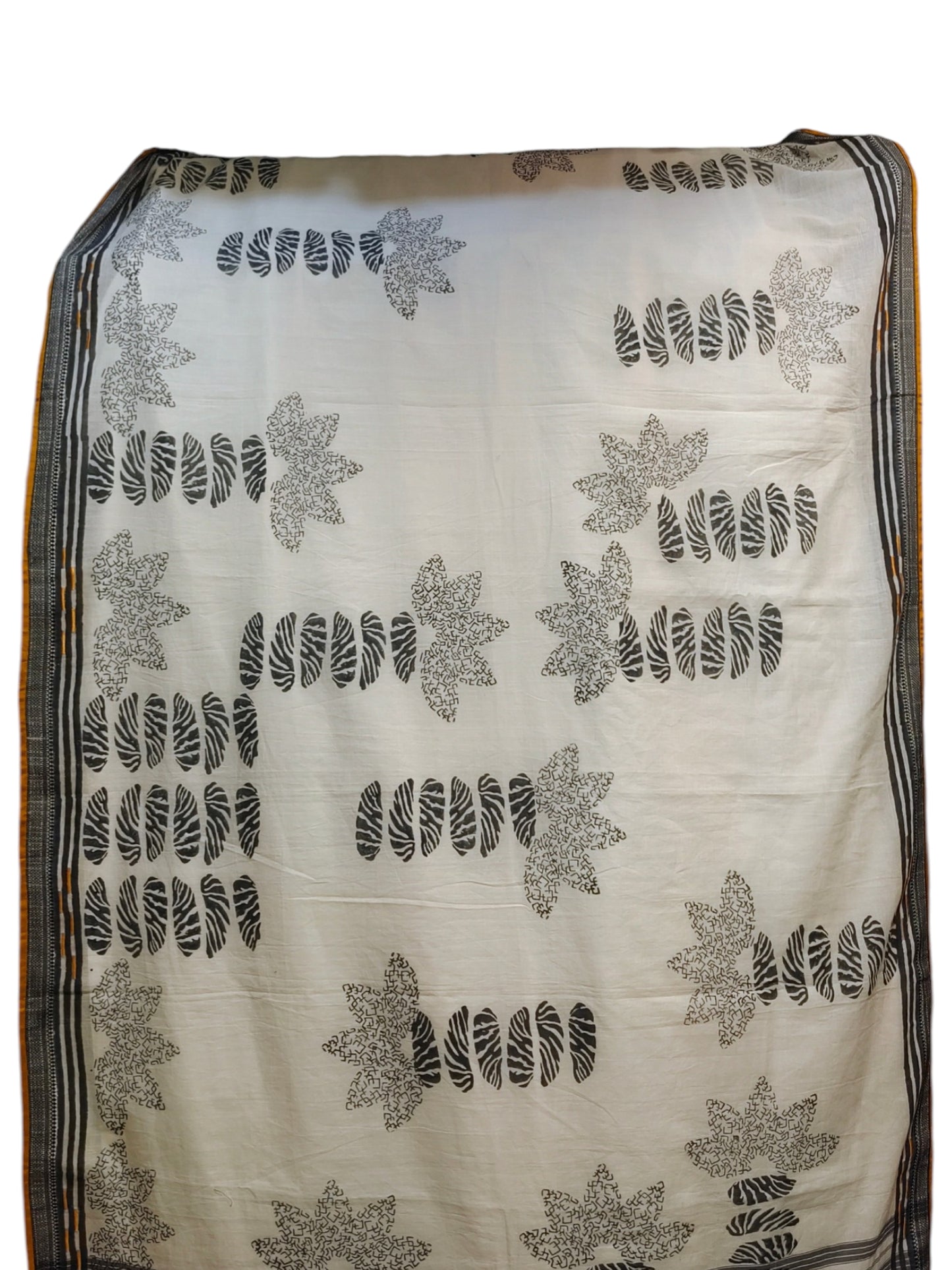 Cotton Casual Block Printed Saree
