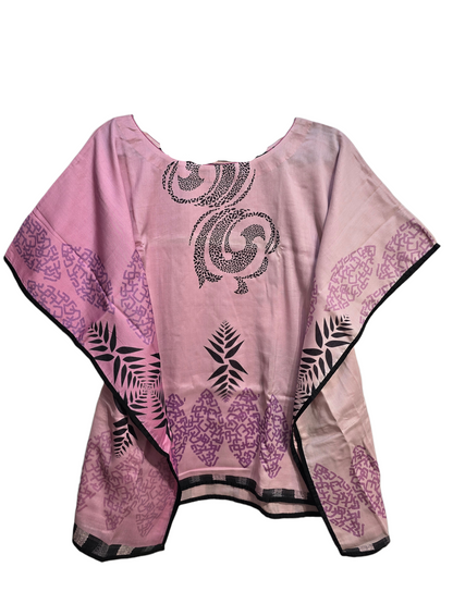 Stitched Chanderi Printed Short Kaftan