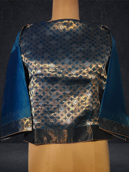 Semistitched Chanderi Ɓlouse