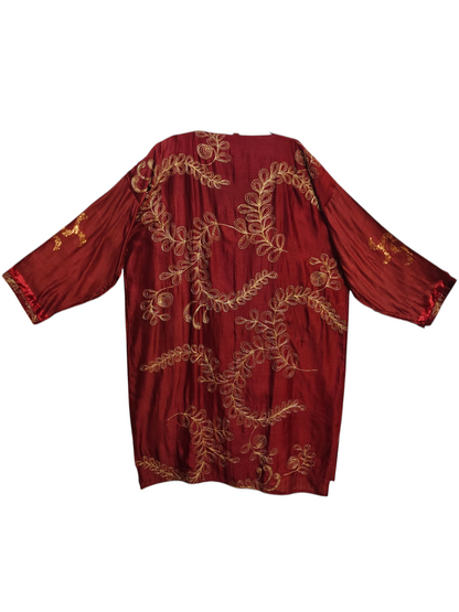 Semi Stitched Chanderi Formal Suitset
