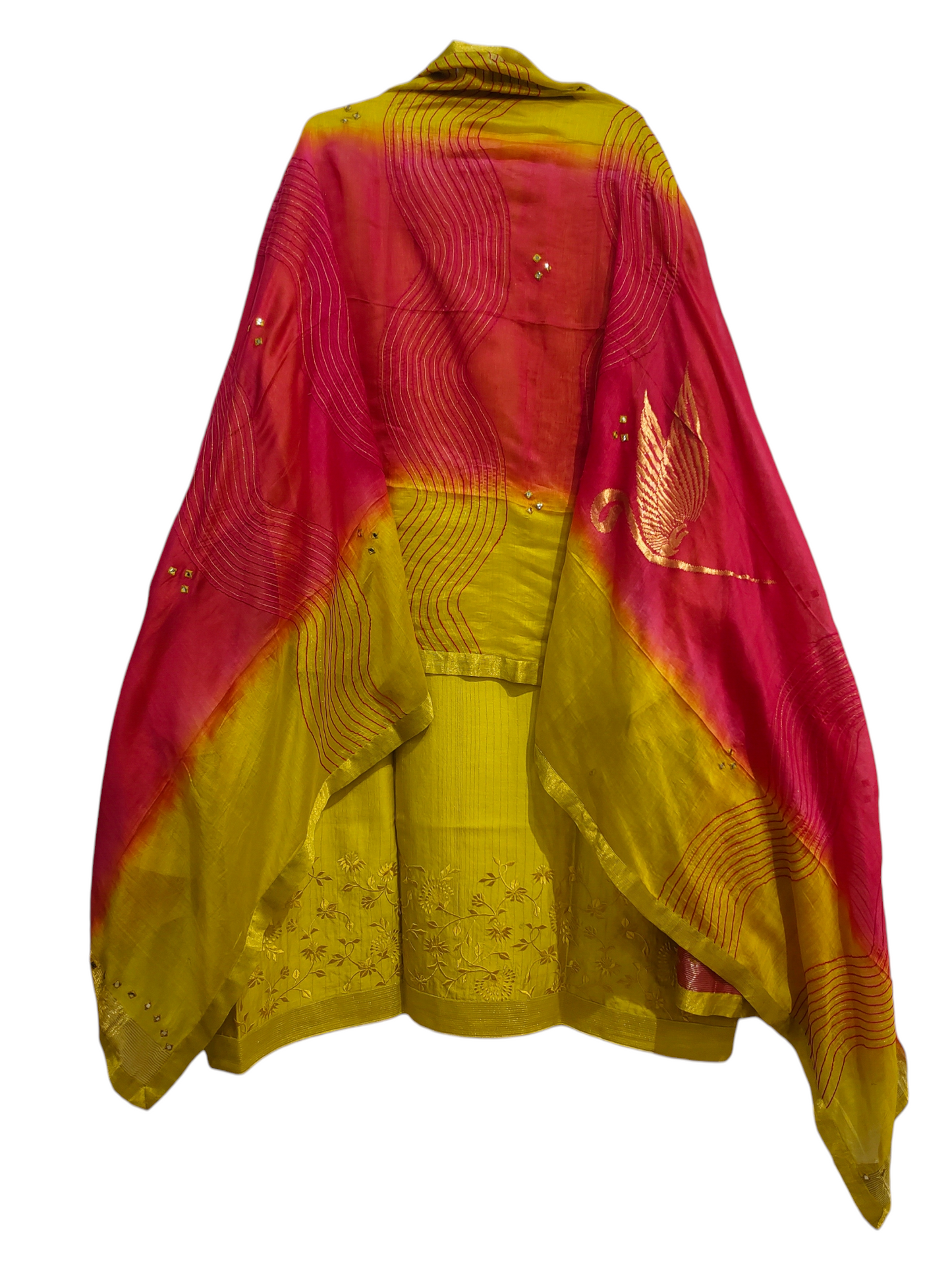 Semi Stitched Formal Chanderi Suitset