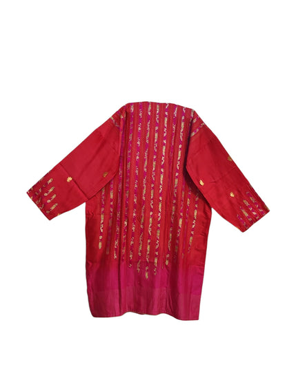 Semi Stitched Chanderi Formal Suitset