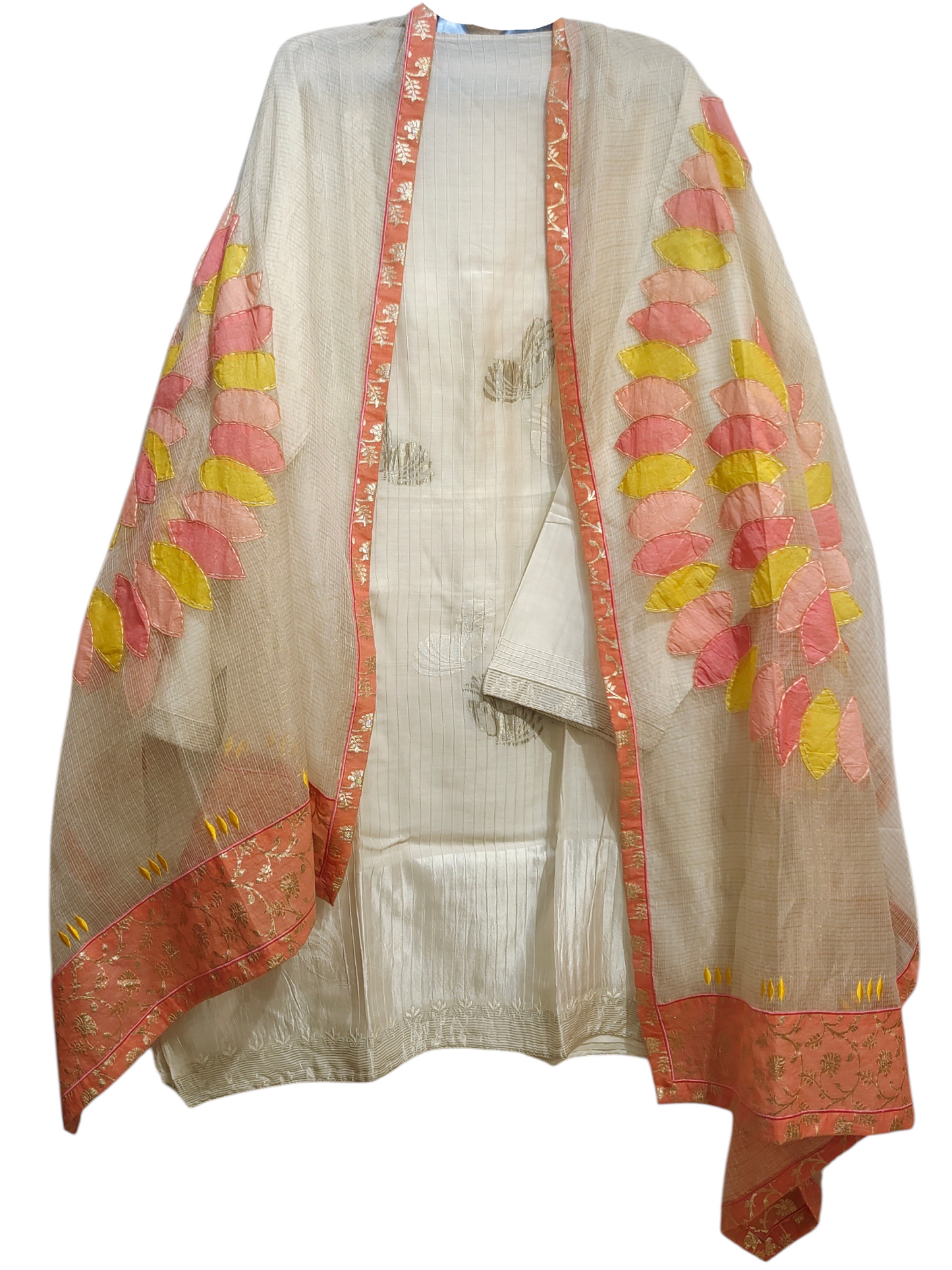 Semi Stitched Formal Chanderi Suitset