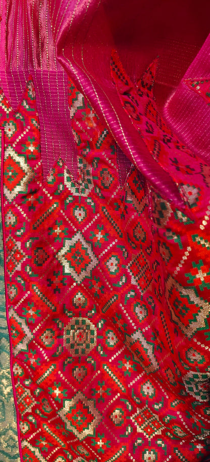 Formal Silk Chanderi With Multicolour Brocade Saree VISHAL KAPUR STUDIO