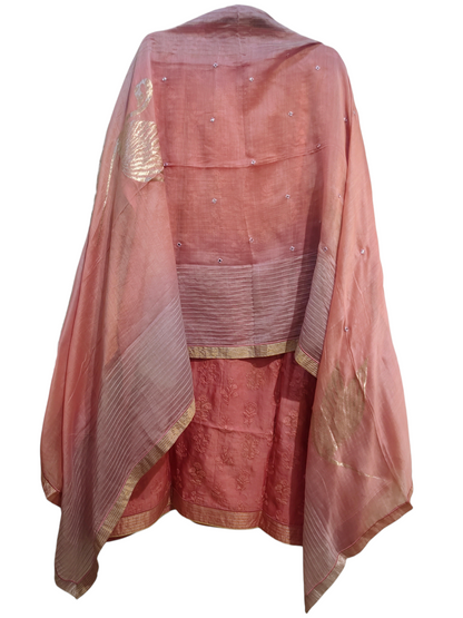 Semi Stitched Formal Chanderi Suitset