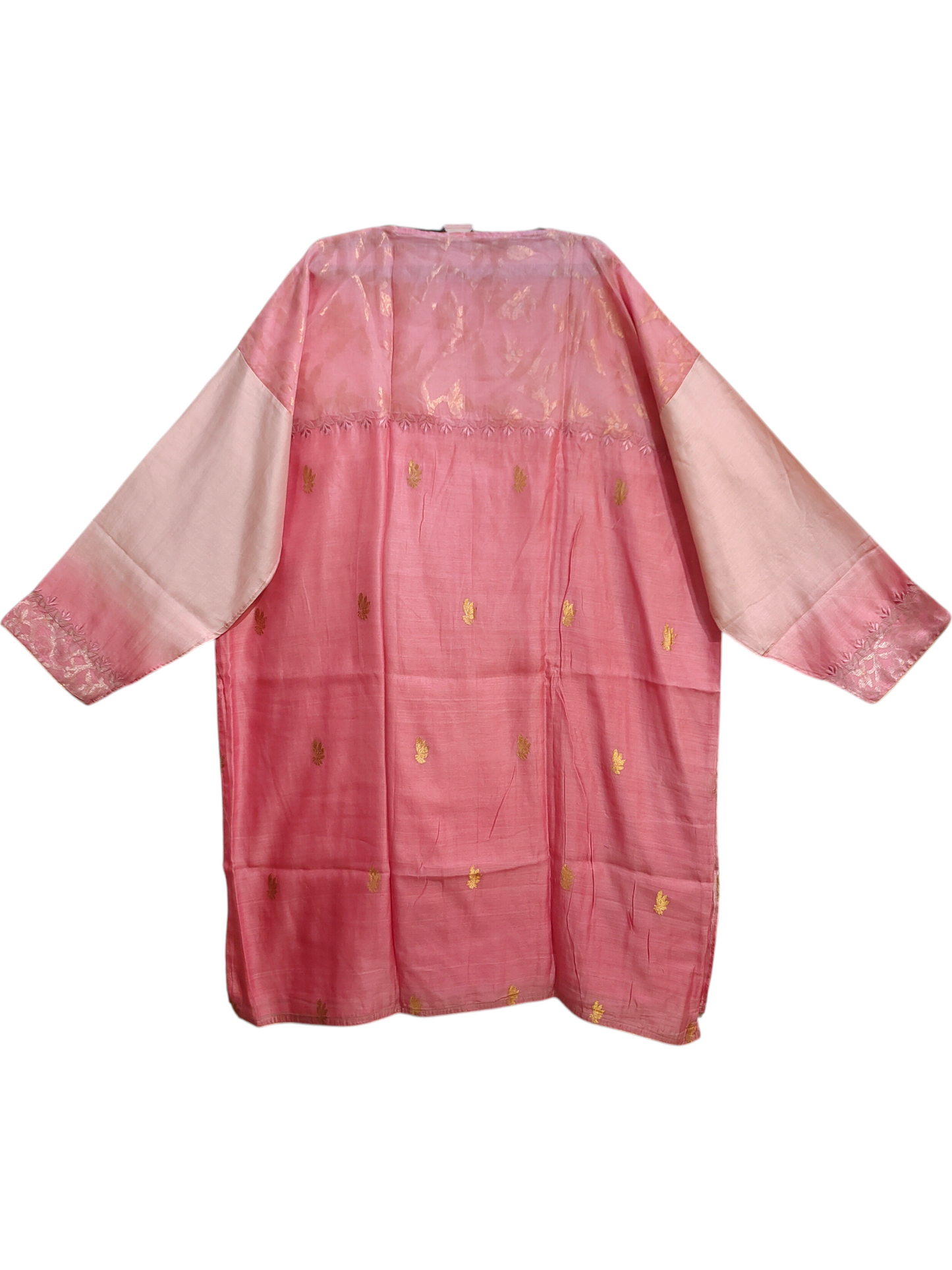Semi Stitched Casual Chanderi Suitset