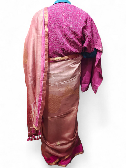 Formal Chanderi Zari Woven Saree