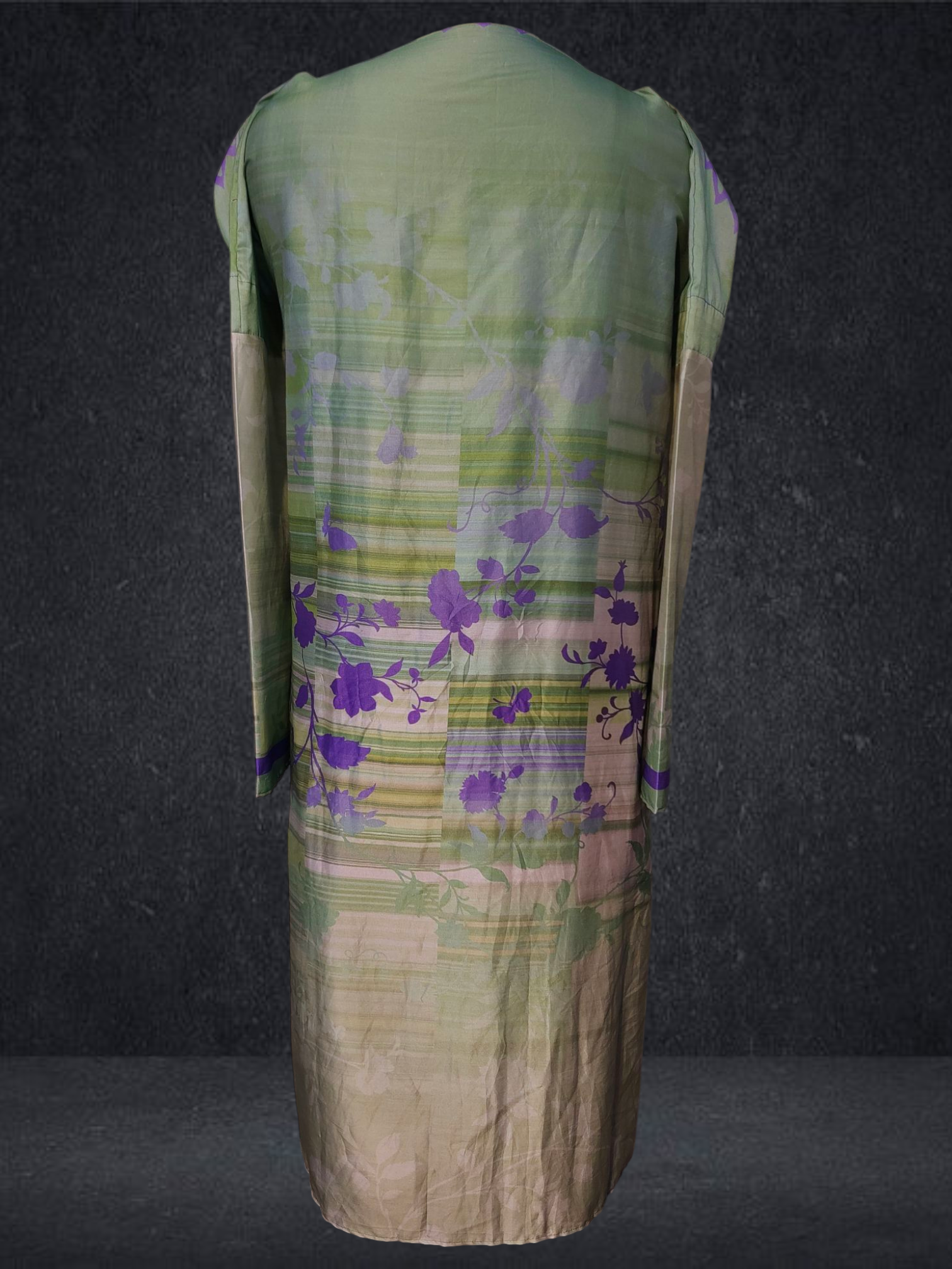 Semi Stitched Chanderi printed kurta VISHAL KAPUR