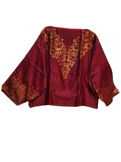 Formal Chanderi Zari Woven With Ajrakh Saree