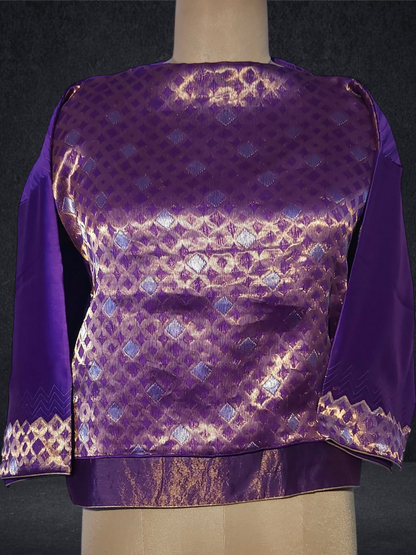 Semistitched Chanderi Ɓlouse