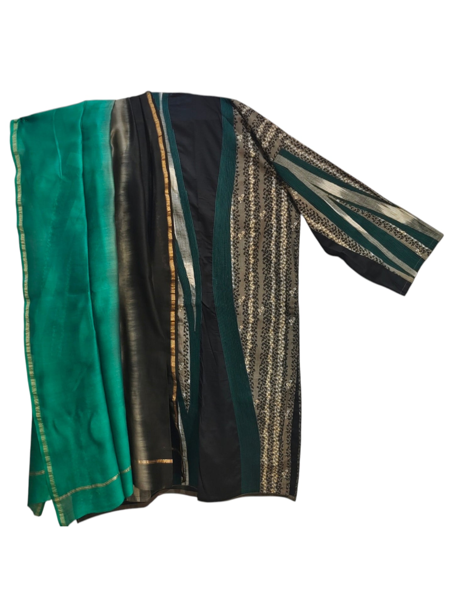Semi Stitched Chanderi Casual suitset