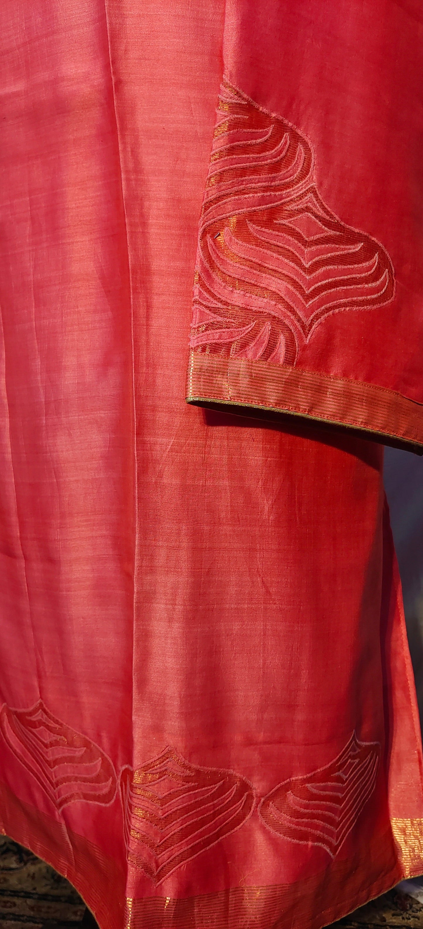 Semi Stitched chanderi kurta VISHAL KAPUR