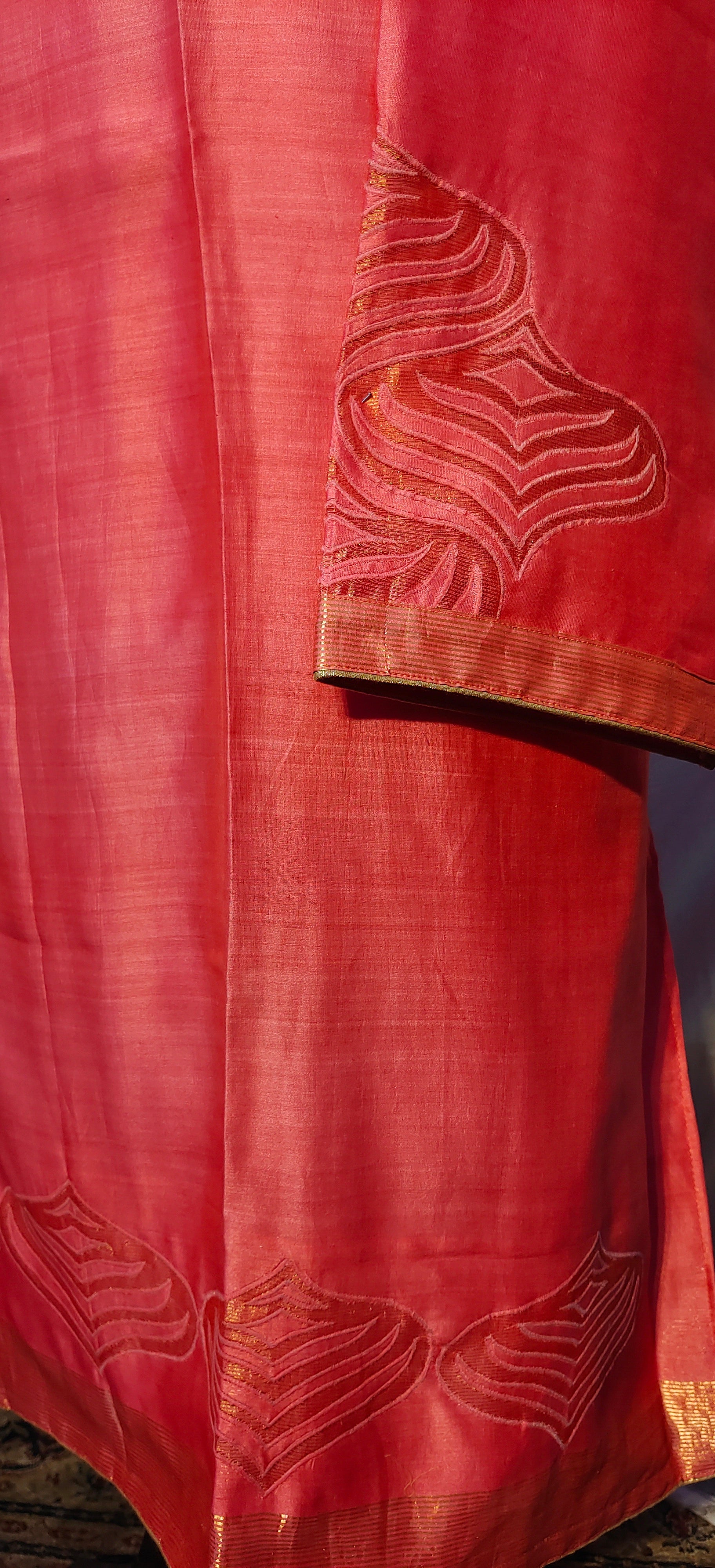 Semi Stitched chanderi kurta VISHAL KAPUR